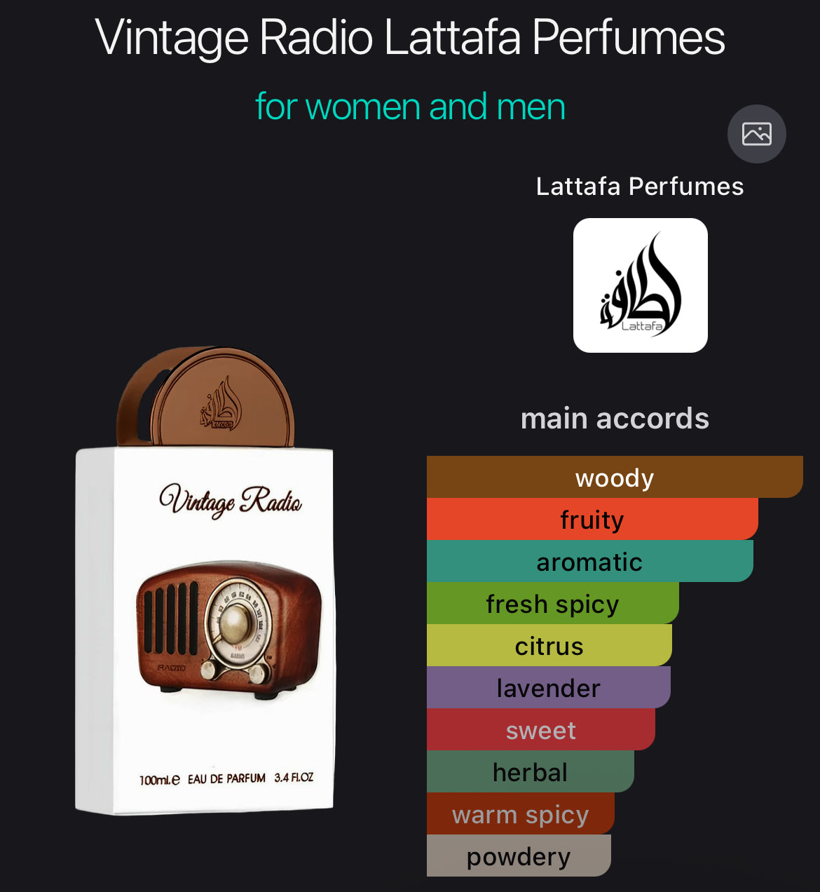 Lattafa vintage radio