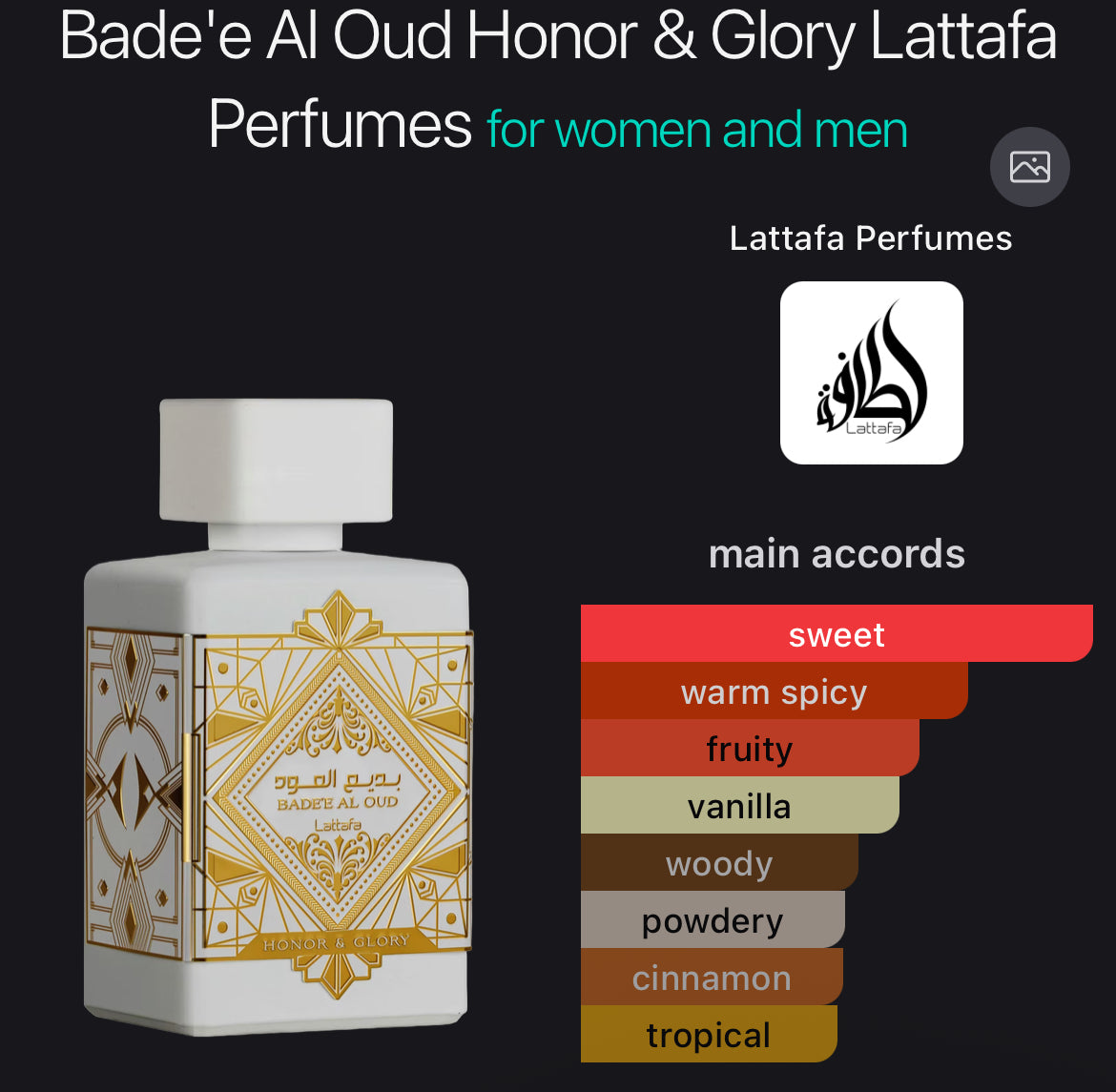 Lattafa honor and glory