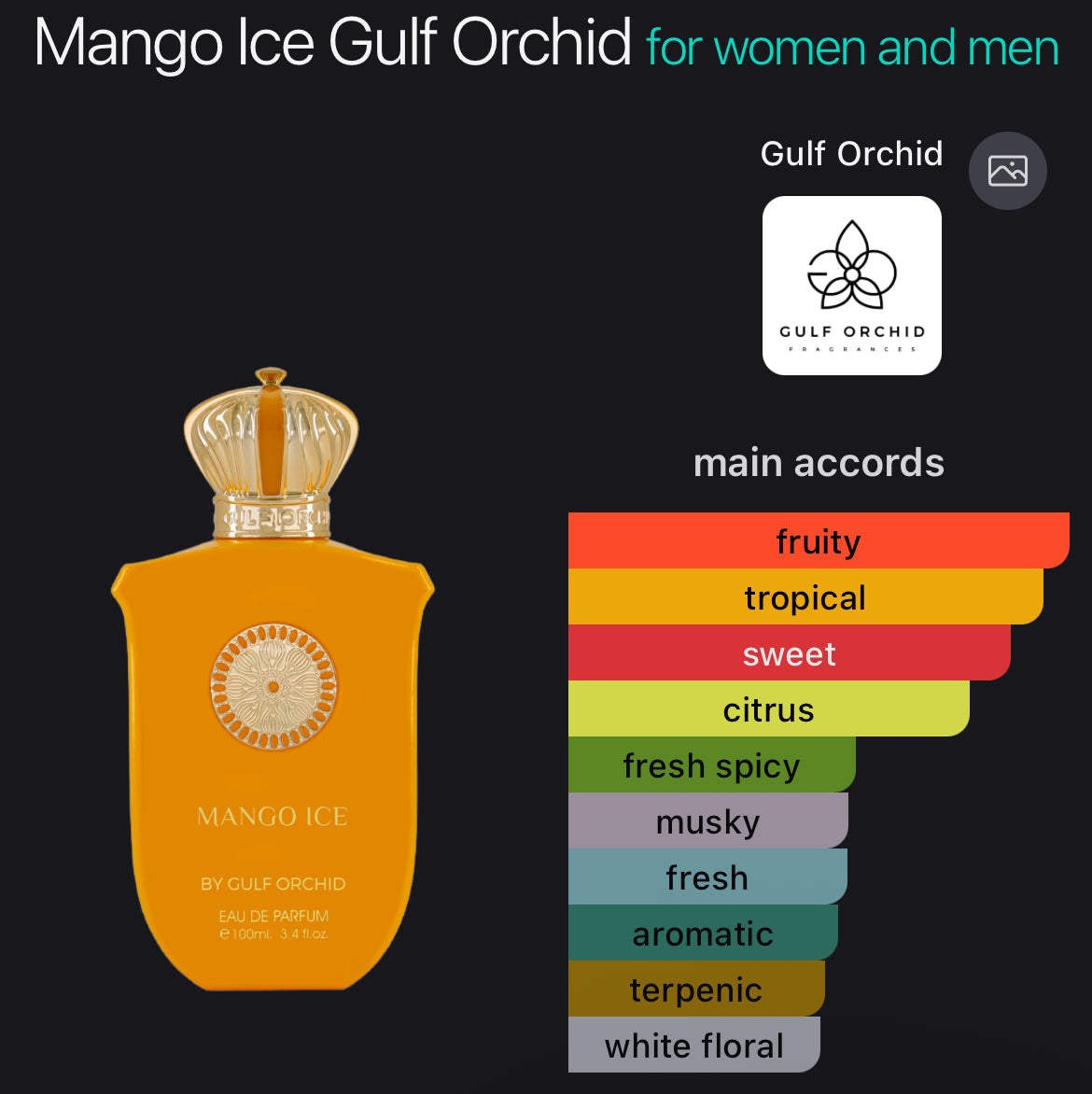 Gulf orchid mango ice